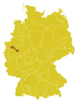 Diecéze essenská Bistum Essen (něm.) na mapě