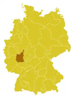 Diecéze limburská Bistum Limburg (něm.) na mapě