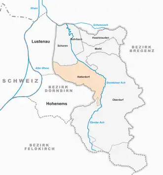 II. městský obvod Hatlerdorf na mapě