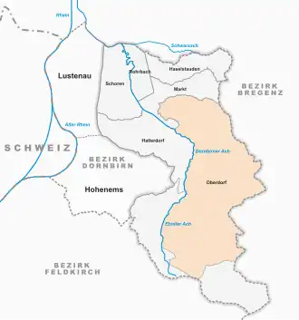 III. městský obvod Oberdorf na mapě