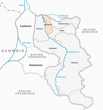 V. městský obvod Rohrbach na mapě