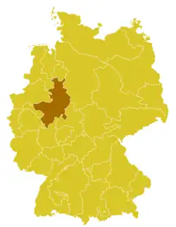 Arcidiecéze paderbornská Erzbistum Paderborn (něm.) na mapě