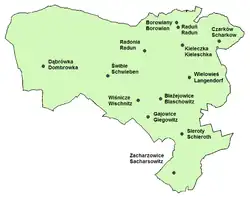 Gmina Wielowieś na mapě