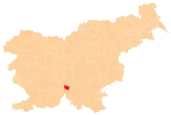 Občina Sodražica na mapě