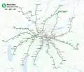 Mapa sítě Mnichovské S-bahn z roku 2024