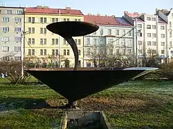 Fontána sochaře Rohana v parku na Palmovce.