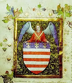 Miniatura zikmundovského erbu 1423