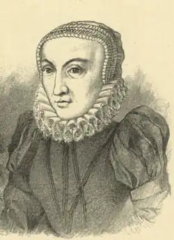 Kateřina Rožmberská z Ludanic (A. Sedláček: Hrady, zámky a tvrze království Českého - Díl třetí, 1884)