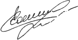 Kateryna Serebrjanská – podpis