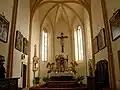 Farní kostel Narození Panny Marie v Unserfrau (Interiér)