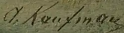 Adolf Kaufmann – podpis