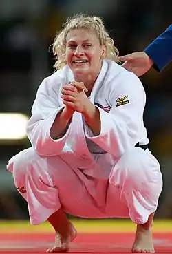 Kayla Harrisonová (11. srpna 2016)