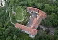 Letecká fotografie hradu