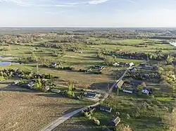 Vesnice Kępa Niemojewska ve gmině Grabów nad Pilicą