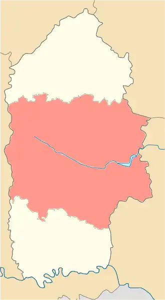 Poloha rajónu ve Chmelnycké oblasti