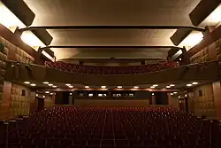 Kino Scala – pohled od plátna k hledišti