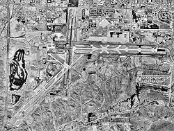 Ortofoto snímek letiště z roku 1996