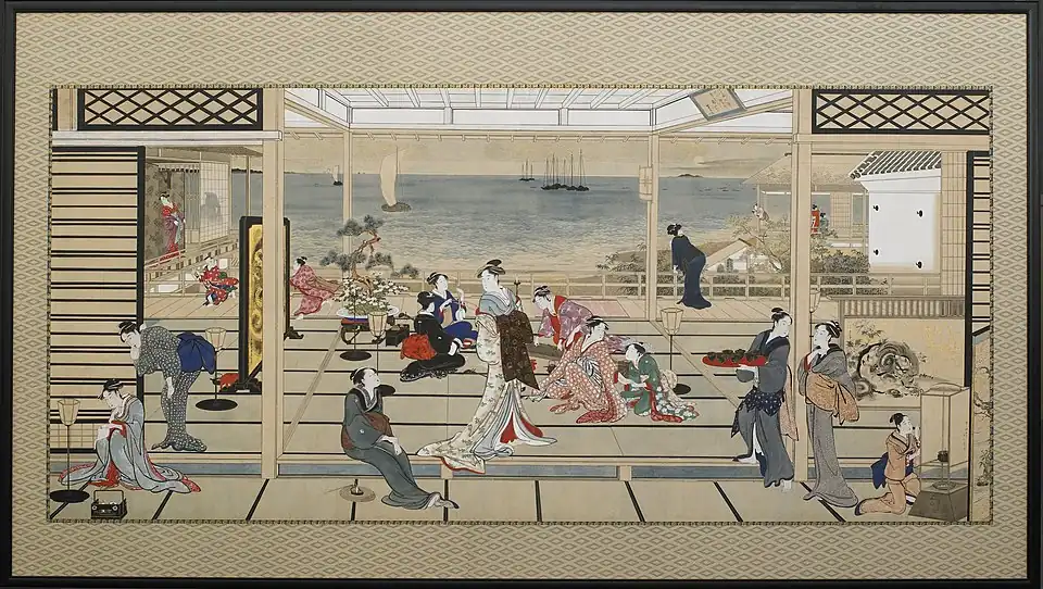 Měsíc v Šinagawě