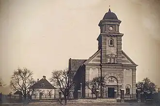 kostel sv. Václava v Kladně-Rozdělově, stav krátce po dokončení