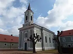 Kladruby nad Labem, kostel sv. Václava a Leopolda