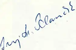 Adolf Klančík – podpis