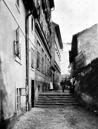 Dům U Kuchyňků na čísle 3, fotografie z roku 1900