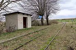 Železniční zastávka v roce 2022