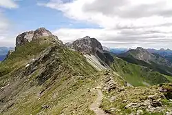 Karnischer Höhenweg před Große Kinigat
