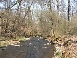 Klejnárka u Chedrbí nad soutokem s Paběnickým potokem