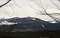 Zimní pohled na Klobouk od severovýchodu