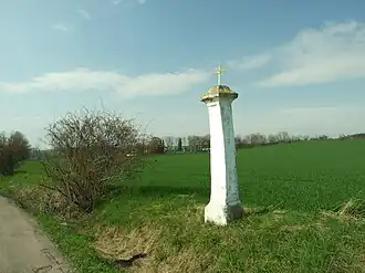 Křížek u cesty odVšetat do vsi Záboří