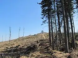 Knížecí stolec při sestupu na Skalky