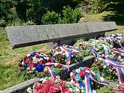 Kniha obětí v areálu Památníku Ležáky