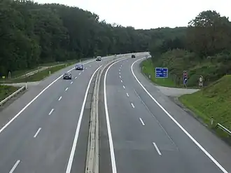 Rychlostní silnice S5 poblíž Stockerau