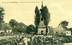 Košťálkov a jeho obyvatelé na pohlednici z roku 1907