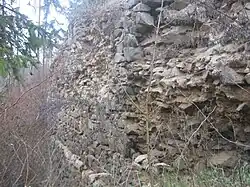 Vnitřní hradba na jihovýchodě