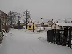 pohled na kochánovskou náves