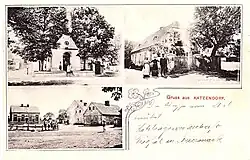 Kocourkov na pohlednici z počátku 20. století