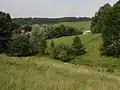 Pohled z horní části osady