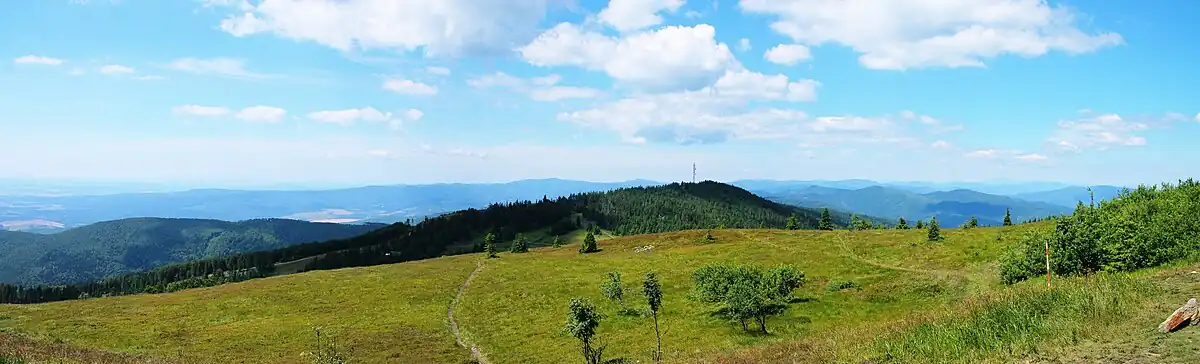 Výhled západním směrem