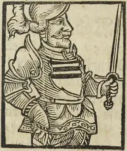 Kojata z Drnovic (B. Paprocký, Zrcadlo slavného Markrabství moravského, 1593)