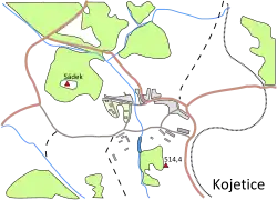 Přehledový plánek zachycující dnešní situaci