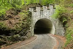 Východní portál tunelu