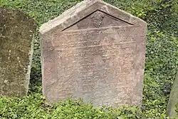 Náhrobek rabi Becalela na kolínském hřbitově