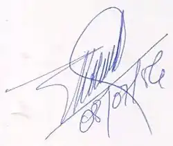 André Kolingba – podpis