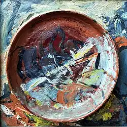 Prater, 1988, olej a asambláž