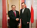Bronisław Komorowski s Petrem Nečasem (2010)