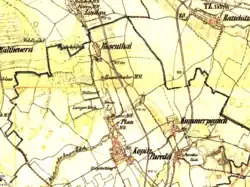Osada Pláň (Plan) u Kopist na mapě z 19. století