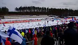 Stadion v Kontiolahti v roce 2014