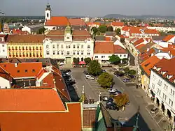 Náměstí u radnice v Korneuburgu